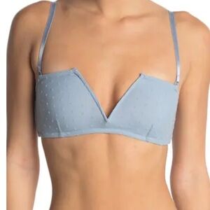 NWT Intimately Free People Size Small Sierra Bandeau in The Rain Swiss Dot